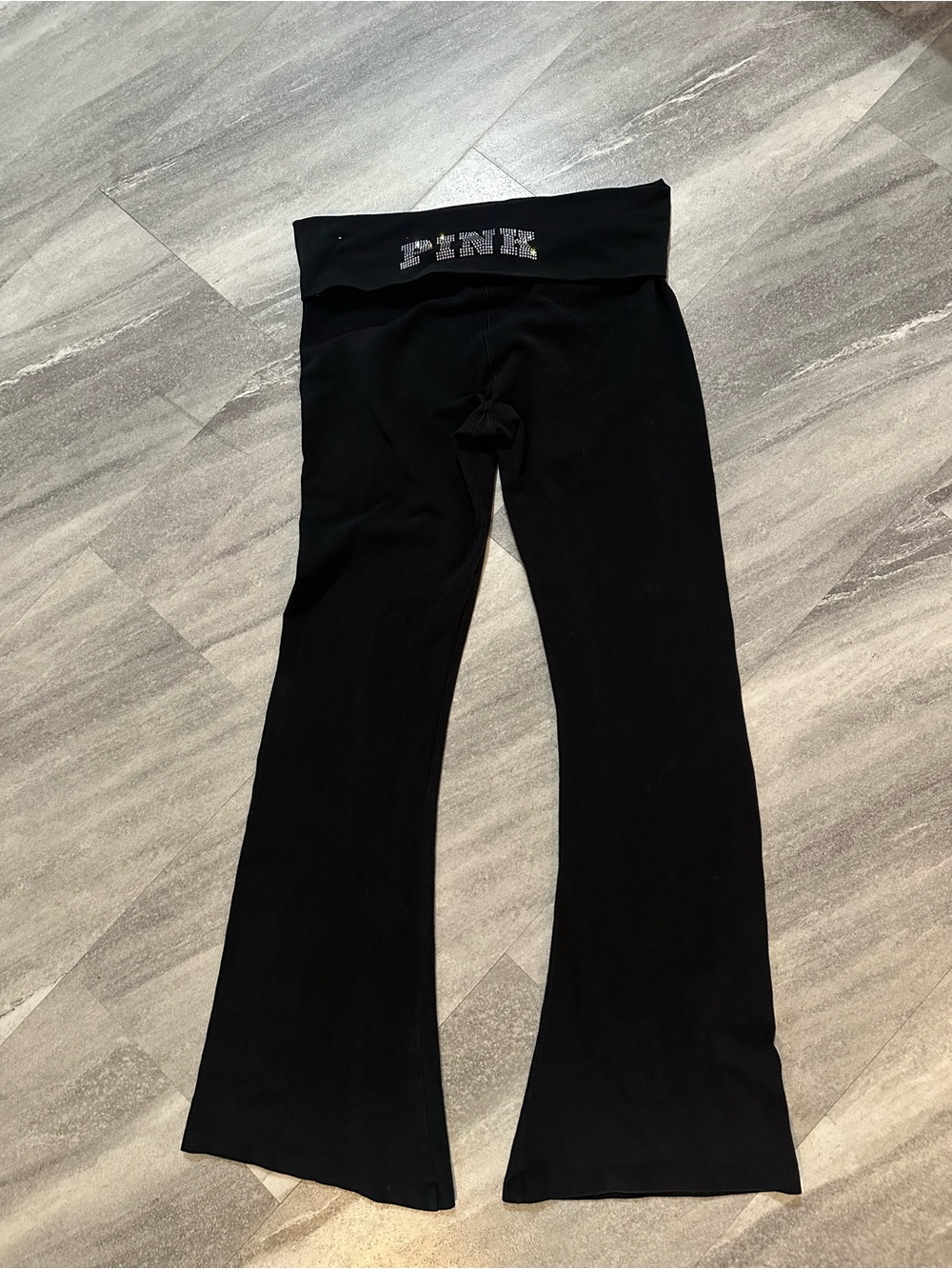 Victoria's Secret PINK Foldover Flare Leggings L